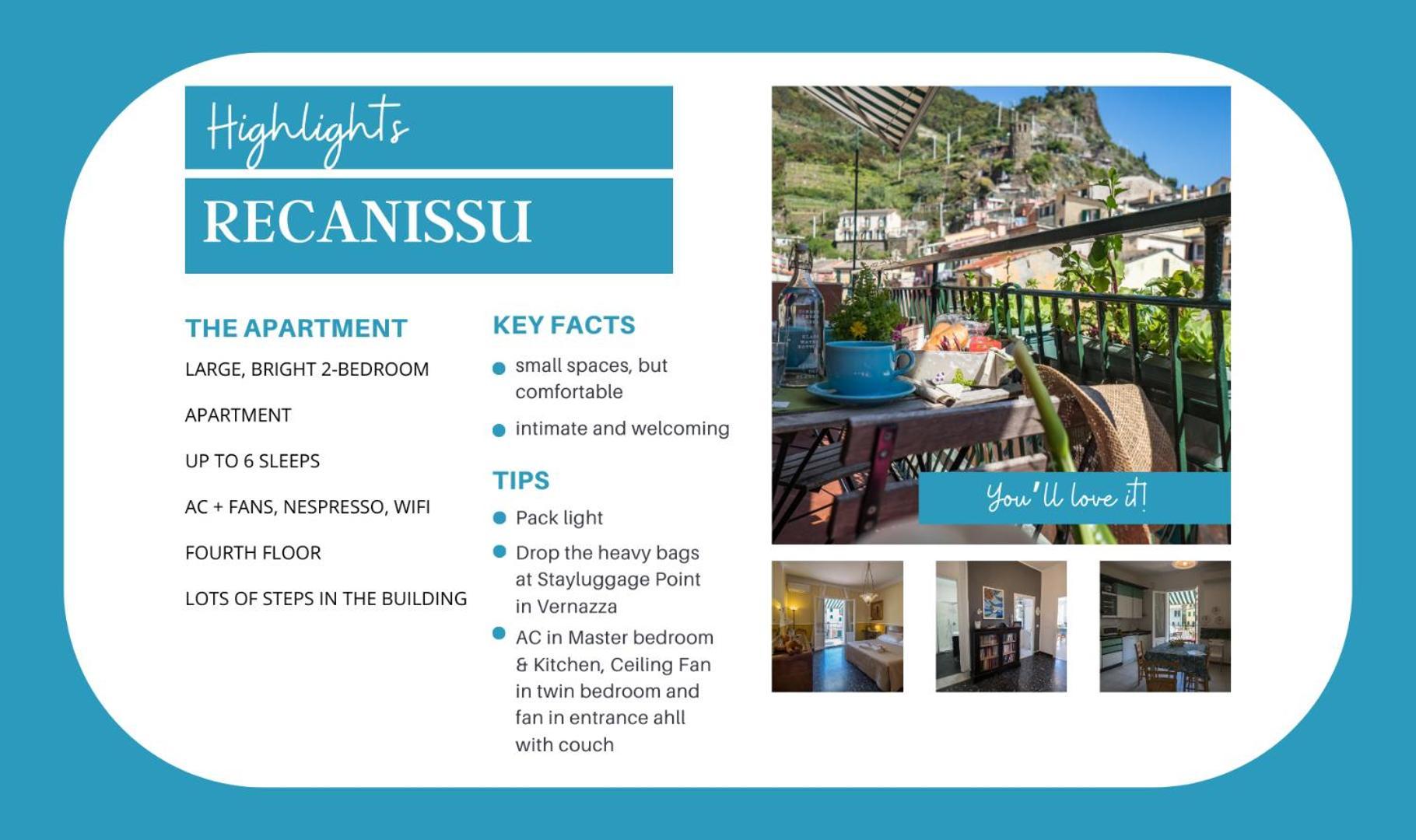 Recanissu Apartment With Balcony & Ac Vernazza Buitenkant foto